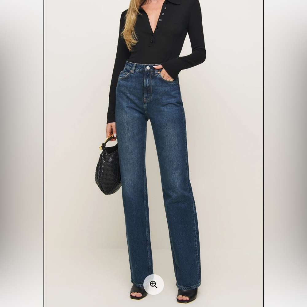 Reformation Wilder High Rise Wide Leg Jeans Size 27